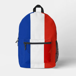Französische Flagge Bedruckter Rucksack