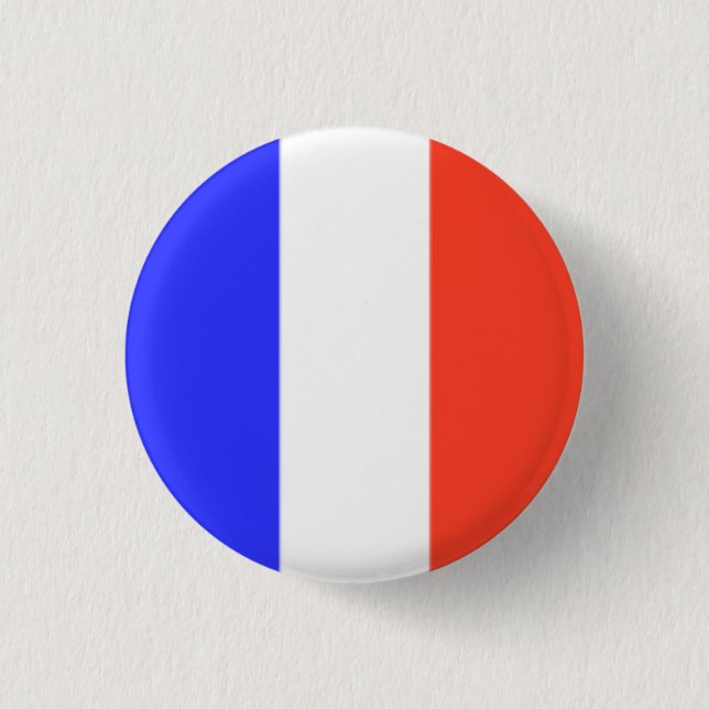 Französische Flagge Button (Vorderseite)