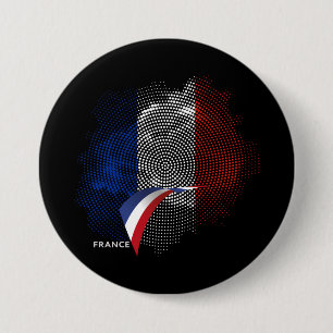 Französische Flagge Button