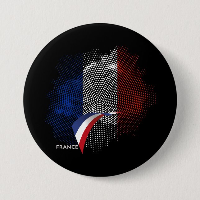 Französische Flagge Button (Vorderseite)
