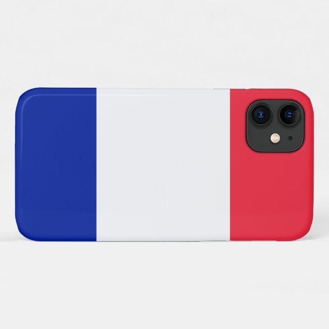 Französische Flagge Case-Mate iPhone Hülle (Rückseite (Horizontal))