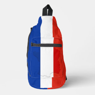 Französische Flagge Crossbody Bag