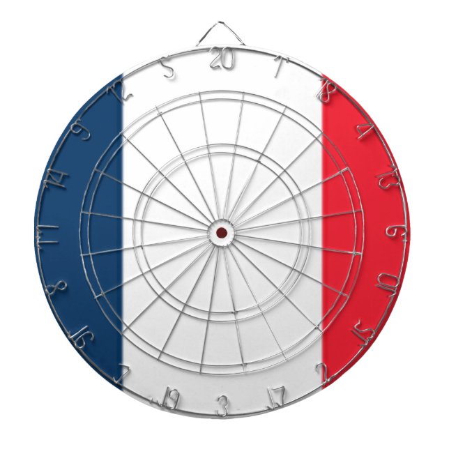 Französische Flagge Dartscheibe (vorne)