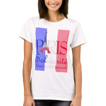 Französische Flagge Eiffelturm Solidarité Liberté