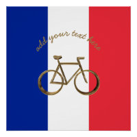 Französische Flagge - Fahrradfahrer