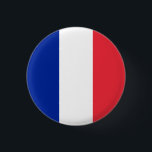 Französische Flagge, Flagge Button<br><div class="desc">Französische Flagge, Flag von Frankreich Button/Abzeichen von World Flags United.</div>