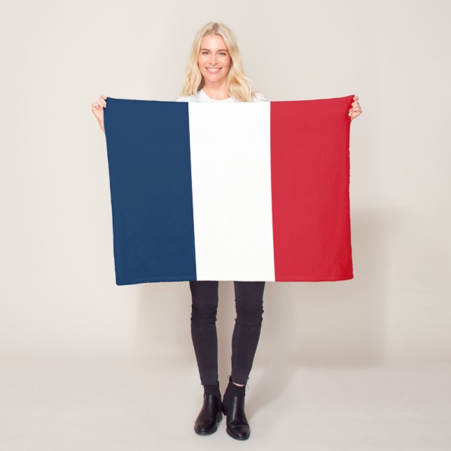 Französische Flagge Fleecedecke (Beispiel)