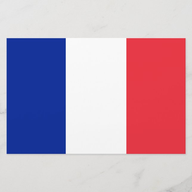 Französische Flagge (Frankreich) Briefpapier (Vorderseite)
