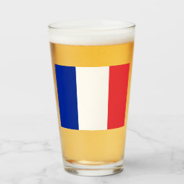Französische Flagge (Frankreich) Glas