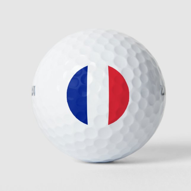 Französische Flagge (Frankreich) Golfball (Vorderseite)
