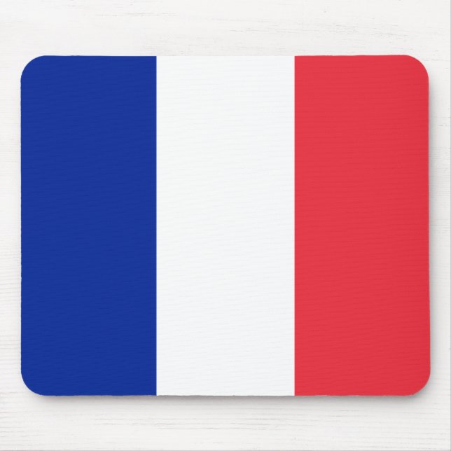 Französische Flagge (Frankreich) Mousepad (Vorne)