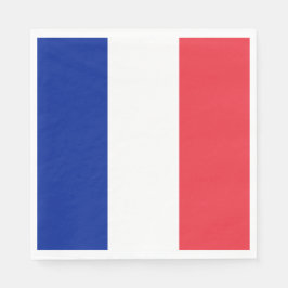 Französische Flagge (Frankreich) Neapel Serviette