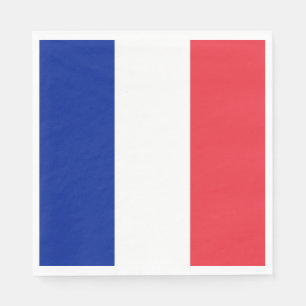Französische Flagge (Frankreich) Neapel Serviette
