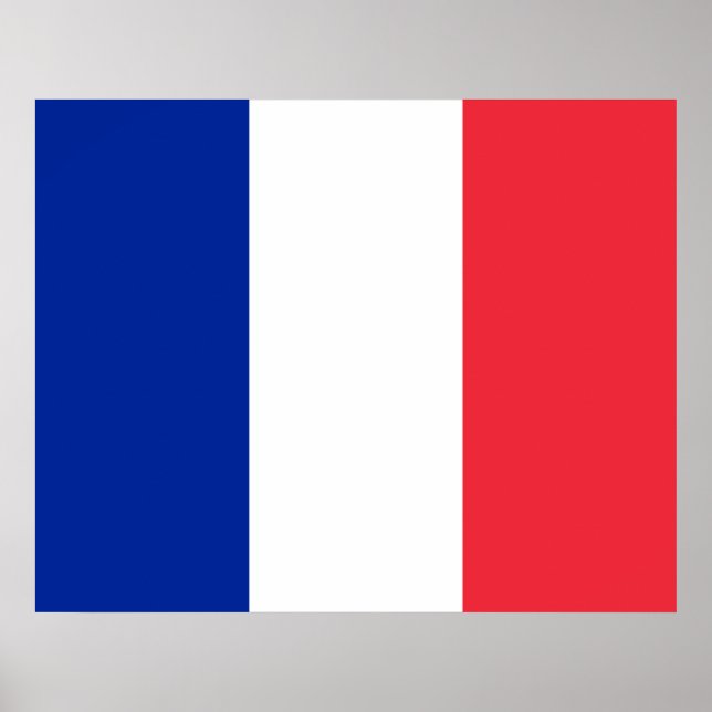 Französische Flagge (Frankreich) Poster (Vorne)