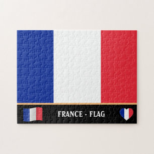 Französische Flagge / Frankreich Puzzle