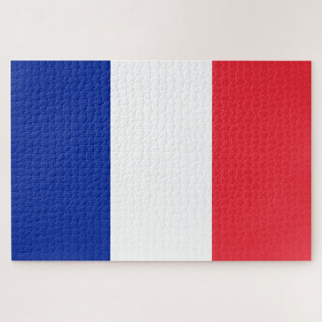 Französische Flagge (Frankreich) Puzzle (Horizontal)
