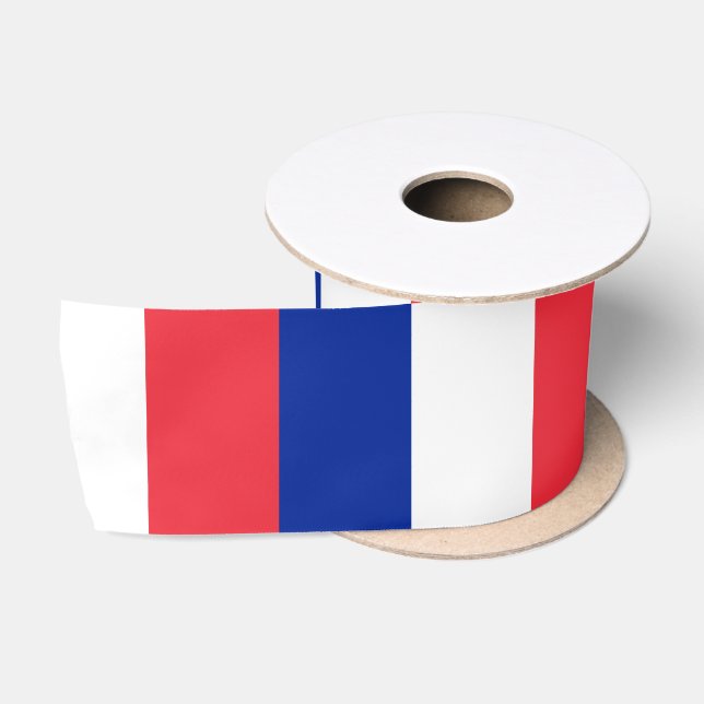 Französische Flagge (Frankreich) Satinband (Spule)