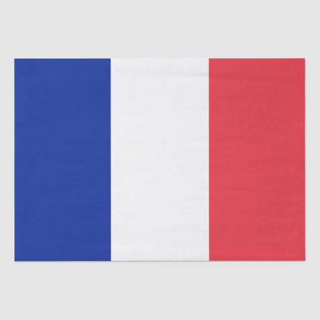Französische Flagge (Frankreich) Seidenpapier (Vorderseite)