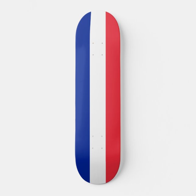 Französische Flagge (Frankreich) Skateboard (Vorderseite)