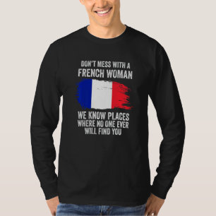 Französische Flagge Frankreich T-Shirt