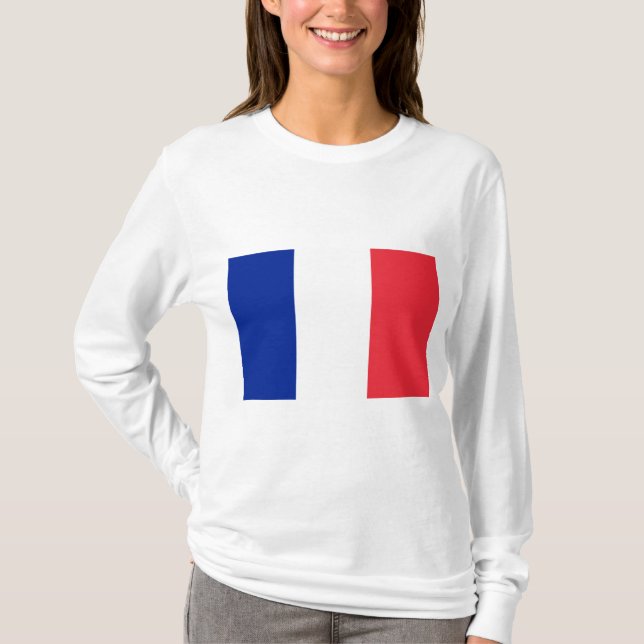 Französische Flagge (Frankreich) T-Shirt (Vorderseite)