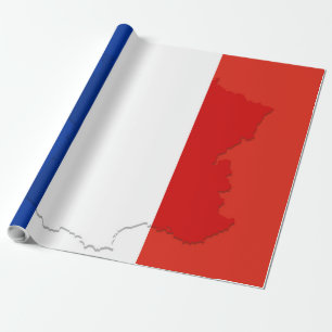 Französische Flagge Geschenkpapier