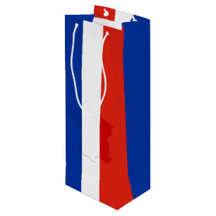 Französische Flagge Geschenktüte Für Weinflaschen