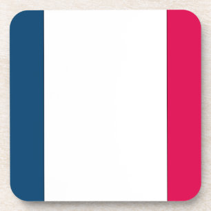 Französische Flagge Getränkeuntersetzer