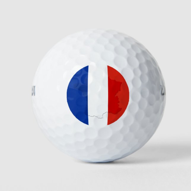 Französische Flagge Golfball (Vorderseite)
