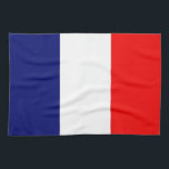 Französische Flagge Handtuch<br><div class="desc">Illustrierte Flagge von Frankreich</div>
