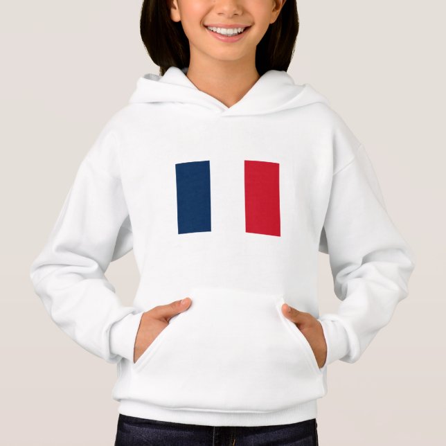 Französische Flagge Hoodie (Vorderseite)