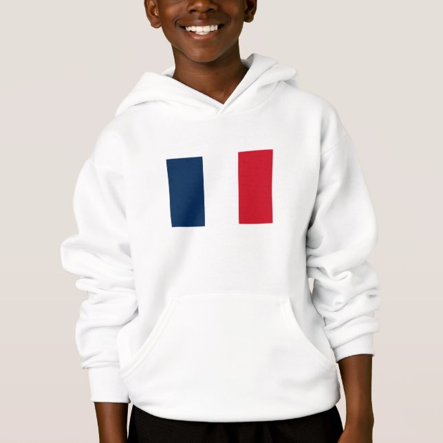 Französische Flagge Hoodie (Vorderseite)