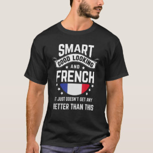 Französische Flagge Indischer Pride Frankreich Fra T-Shirt