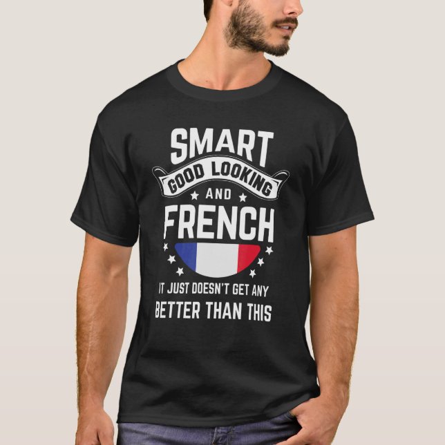 Französische Flagge Indischer Pride Frankreich Fra T-Shirt (Vorderseite)