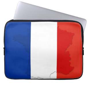 Französische Flagge Laptopschutzhülle