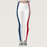 Französische Flagge Leggings<br><div class="desc">Die Nationalflagge Frankreichs.</div>