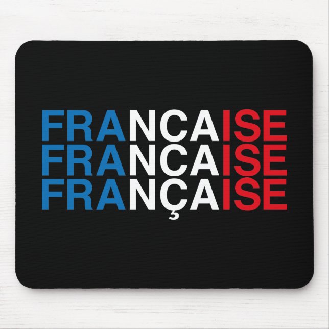 FRANZÖSISCHE Flagge Mousepad (Vorne)
