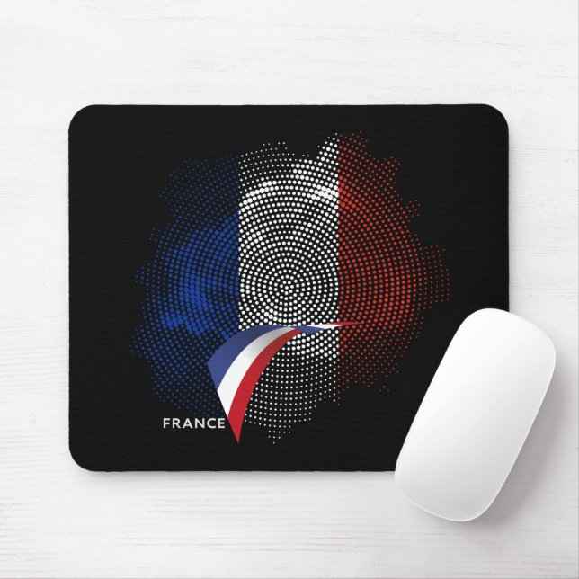 Französische Flagge Mousepad (Mit Mouse)