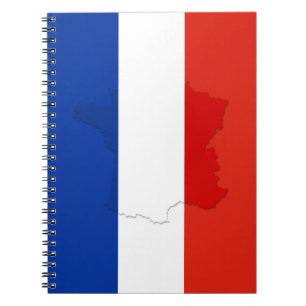 Französische Flagge Notizblock