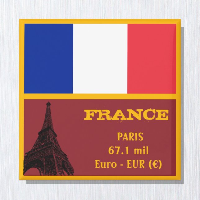 Französische Flagge, Paris & Frankreich, Reisen/Sp Magnet (Von Creator hochgeladen)