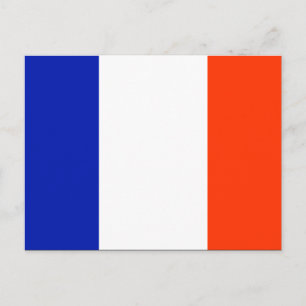 französische Flagge Postkarte
