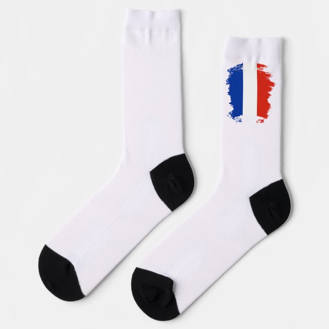 Französische Flagge Socken (Linkes Detail)