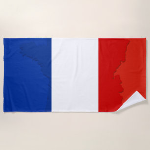 Französische Flagge Strandtuch