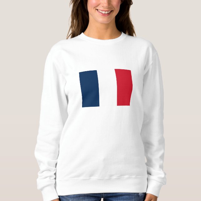 Französische Flagge Sweatshirt (Vorderseite)