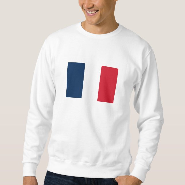 Französische Flagge Sweatshirt (Vorderseite)