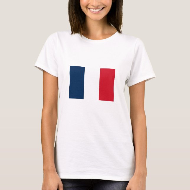 Französische Flagge T-Shirt (Vorderseite)