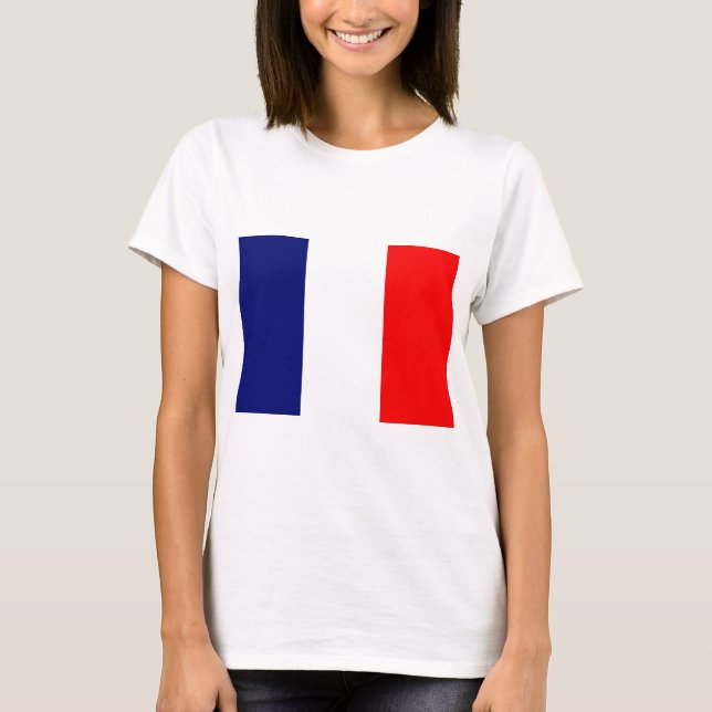 Französische Flagge T-Shirt (Vorderseite)