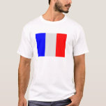 Französische Flagge T-Shirt<br><div class="desc">Flagge von Frankreich</div>