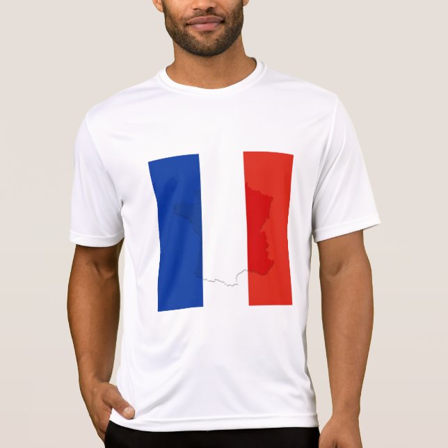 Französische Flagge T-Shirt (Vorderseite)