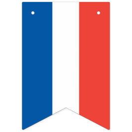 Französische Flagge: Tricolor Wimpelkette
